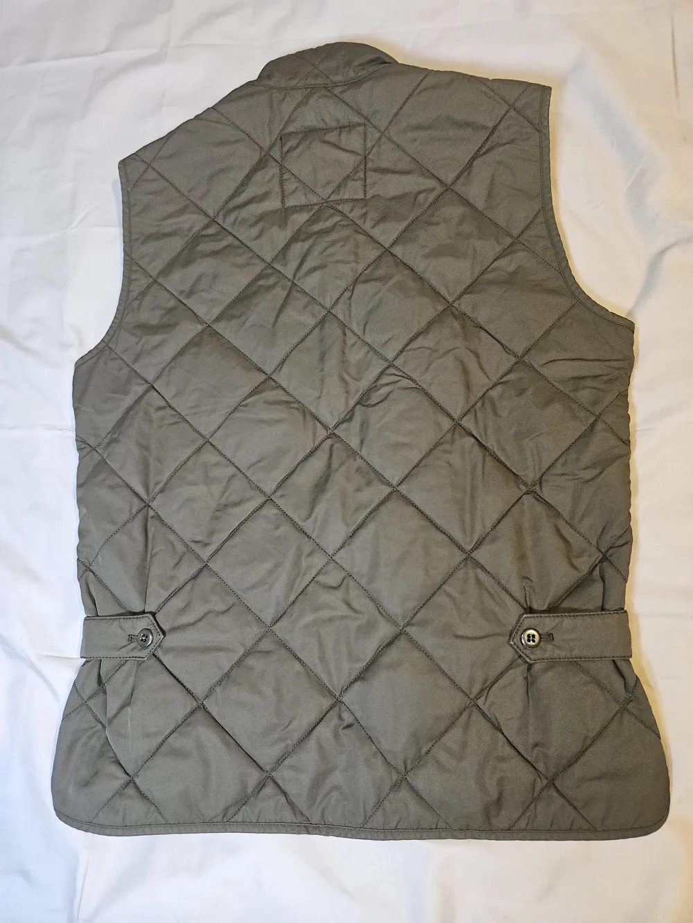 J. Crew Quilted Olive Green Men's Vest